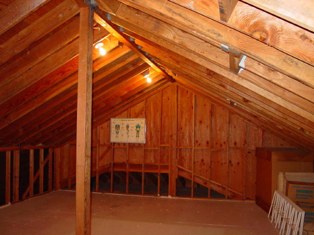 attic, before